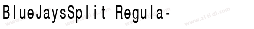 BlueJaysSplit Regula字体转换